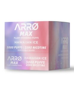 Alternative view of ARRØ MAX Zero Nicotine Vape – Hawaiian Ice