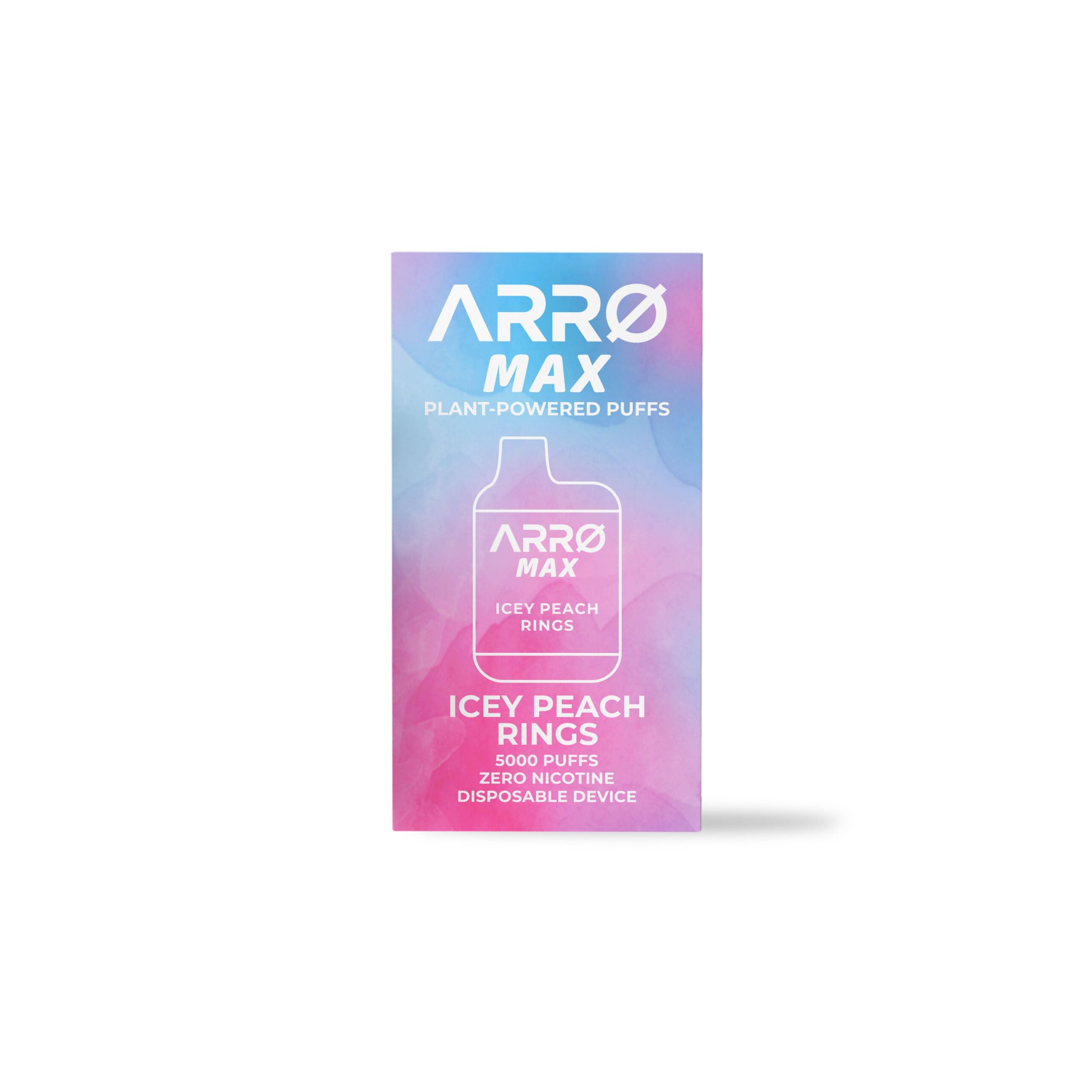 ARRØ MAX Zero Nicotine Vape – Icey Peach Rings