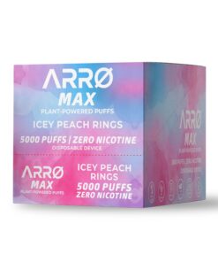 Alternative view of ARRØ MAX Zero Nicotine Vape – Icey Peach Rings
