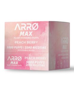 Alternative view of ARRØ MAX Zero Nicotine Vape – Peach Berry