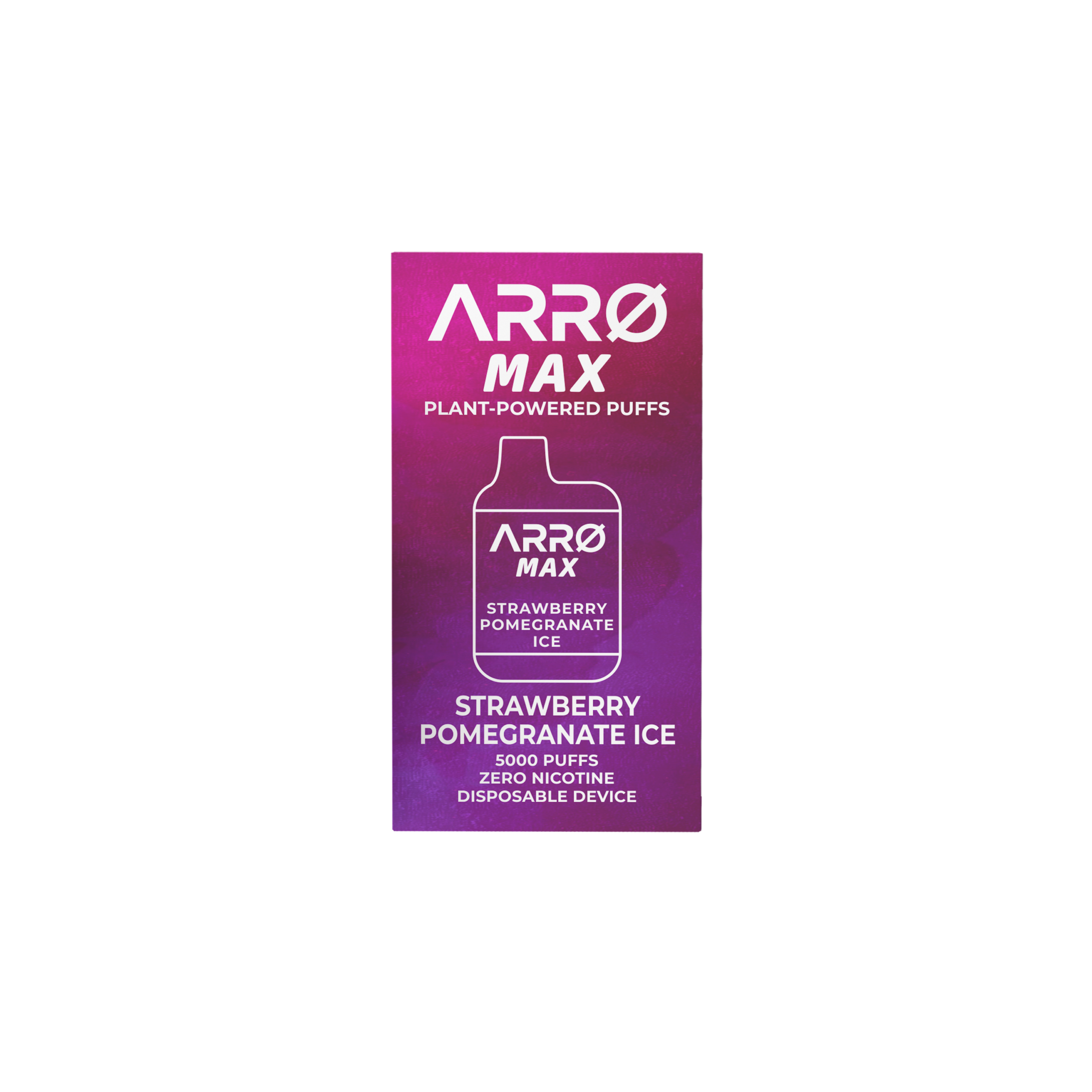 ARRØ MAX Zero Nicotine Vape – Strawberry Pomegranate Ice
