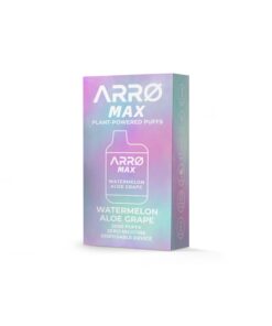 Alternative view of ARRØ MAX Zero Nicotine Vape –  Watermelon Aloe Grape