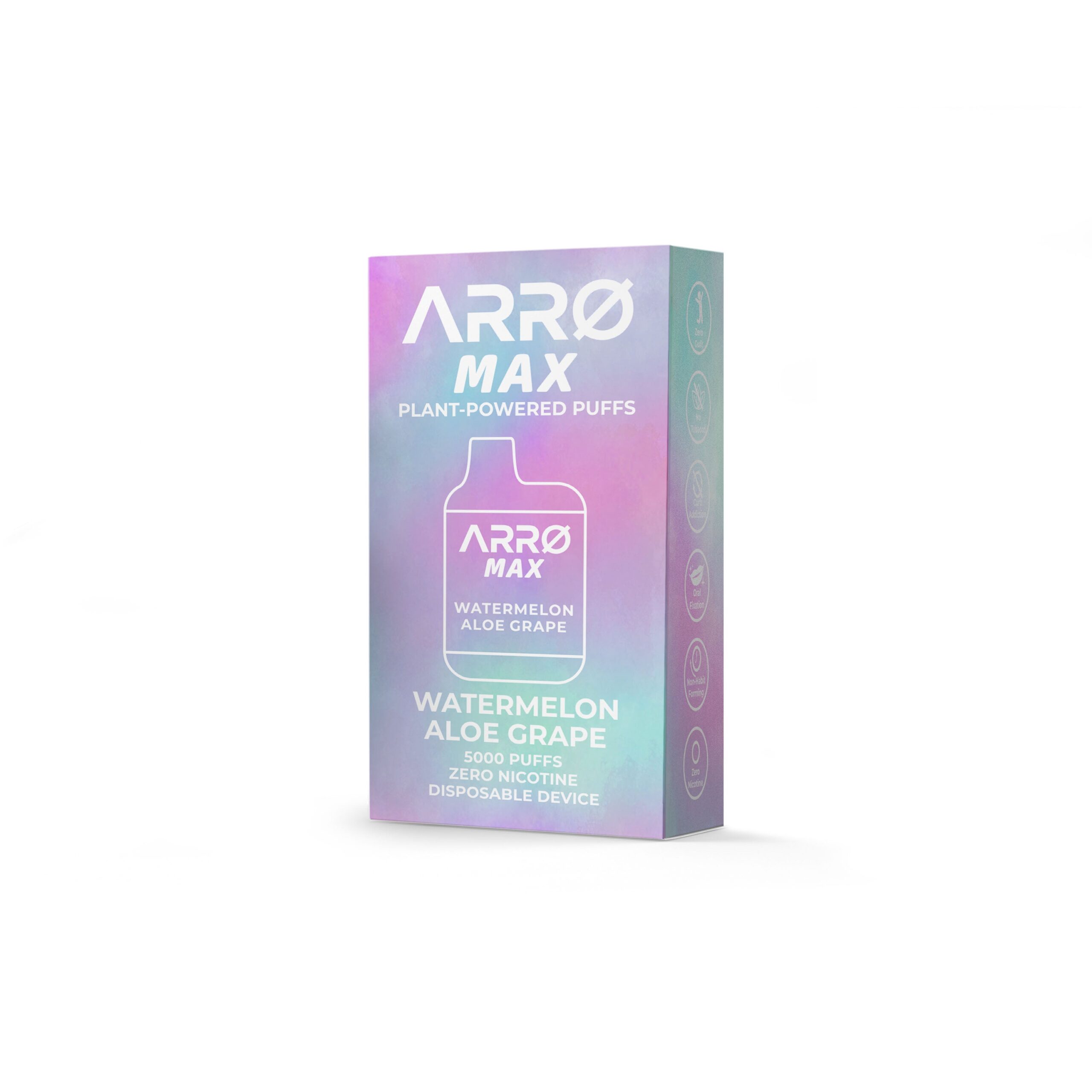ARRØ MAX Zero Nicotine Vape – Watermelon Aloe Grape - Image 2