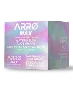 ARRØ MAX Zero Nicotine Vape – Watermelon Aloe Grape - Image 4