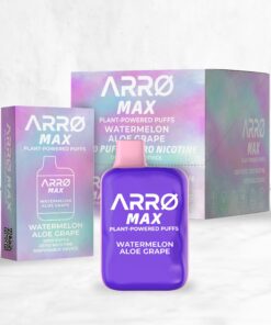 ARRØ MAX Zero Nicotine Vape – Watermelon Aloe Grape - Image 5