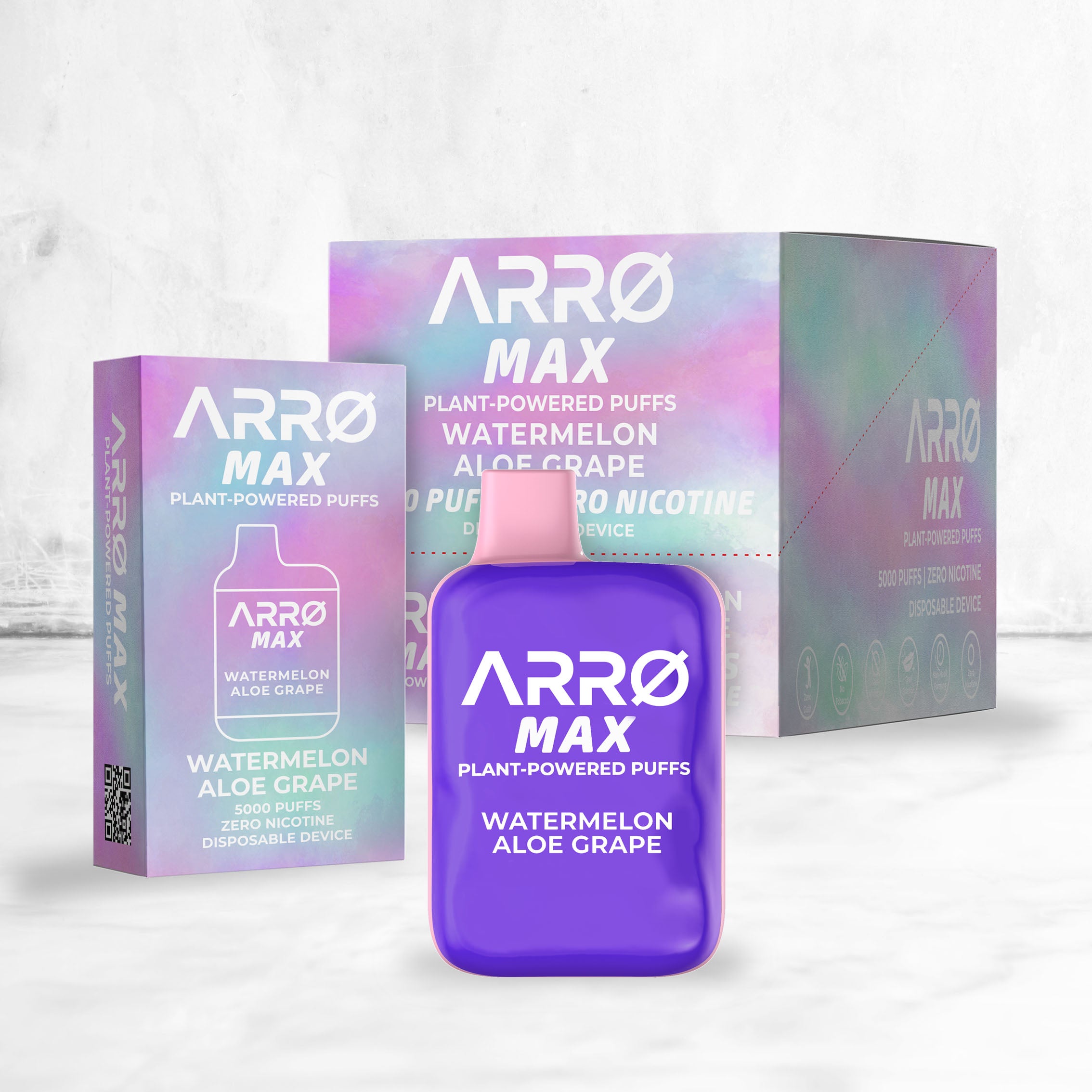 ARRØ MAX Zero Nicotine Vape – Watermelon Aloe Grape - Image 5