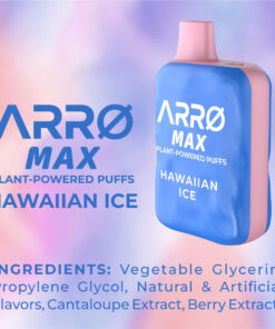ARRØ MAX Zero Nicotine Vape – Hawaiian Ice - Image 4