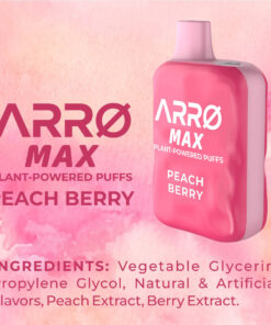 ARRØ MAX Zero Nicotine Vape – Peach Berry - Image 4