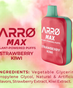 ARRØ MAX Zero Nicotine Vape – Strawberry Kiwi - Image 4